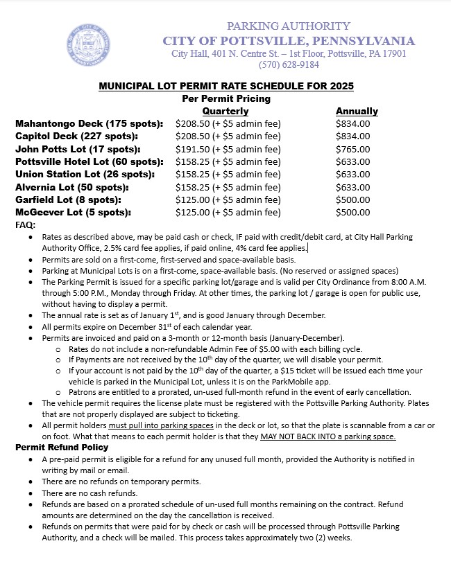 2025 Municipal Rates Explanation